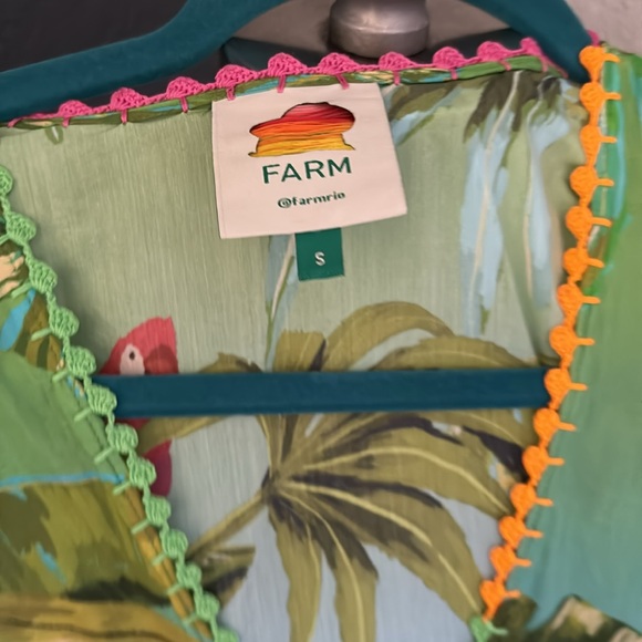 FARM Rio Ombre Forest Ruffle Tunic Dress - Picture 6 of 6